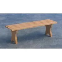 Bare Wood Bench Seat for 12th Scale Dolls House