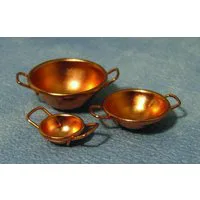 Copper Bowls for 12th Scale Dolls House