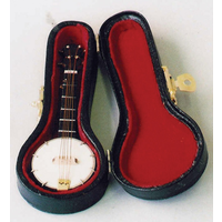 Banjo in Black Case for 12th Scale Dolls House