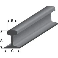 Super Styrene Railroad Profiles - Selection of Sizes Available