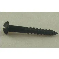 Steel Roundhead Screws - Japanned - 12 x 2"