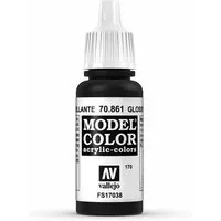 Vallejo Model Color 17ml  Gloss Black