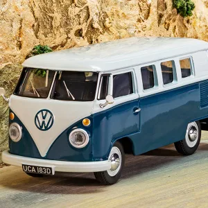 Volkswagen Campervan Type 2 Cumulus White & Sea Blue <p>The Type 2 modelled was originally registered in Arizona