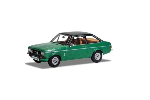 Ford Escort Mk2 1 3 Ghia Green <p>Ford Escort Mk2 1.3 Ghia Jade Green<br>Ford purchased Italian coachbuilders Carrozzeria Ghia SpA in 1970. Initially Ghia worked on future Ford designs and concept cars but in the early seventies<br>the Ghia name was transformed into the company’s most luxurious trim level on both European and American Fords. The Escort Mk2 Ghia featured more<br>sumptuous cloth upholstery