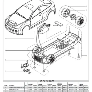 Start Rally Car Rear Wheel Axle Assembly (C3239) The Start Rally Car Rear Wheel Axle Assembly (C3239) is compatible with the Scalextric Start car range.