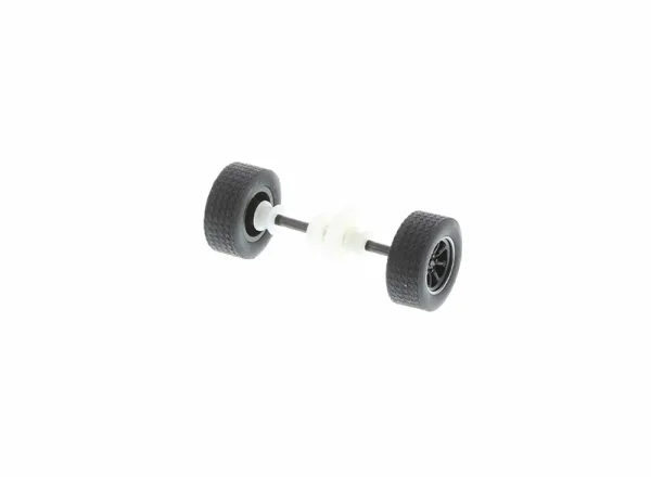 Ford Lotus Cortina Rear Wheel Axle Assembly (C3210) The Ford Lotus Cortina Rear Wheel Axle Assembly (C3210) is compatible with the Scalextric Ford Lotus Cortina racing model.