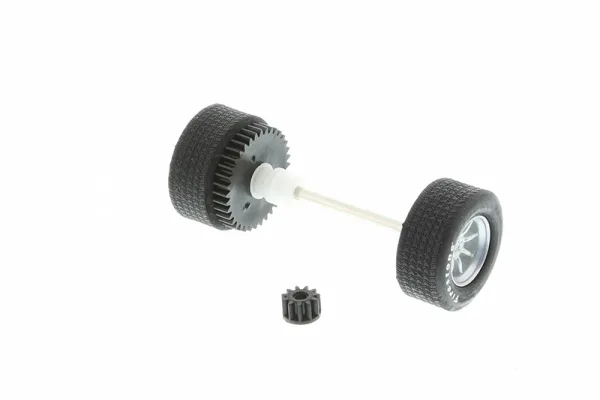 Ford Mustang Rear Axle Assembly (C2739) The Ford Mustang Rear Axle Assembly (C2739) is compatible with the Scalextric Ford Mustang car model.