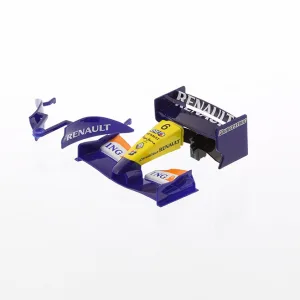 Renault F1 Front and Rear Wing with Barge Board (C2864) Renault F1 Front and Rear Wing with Barge Board (C2864) is compatible with the Scalextric Renault F1 car range.