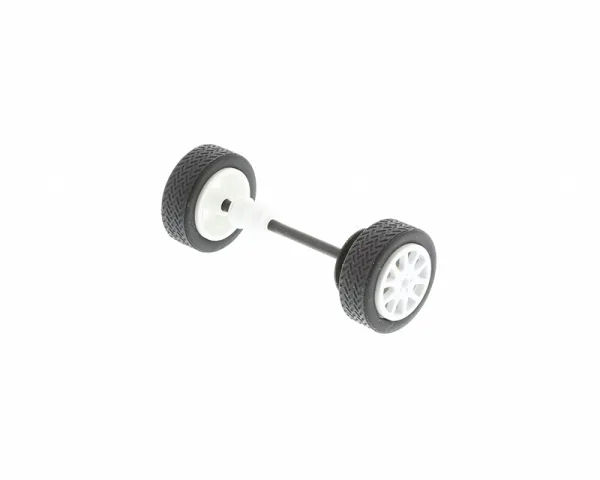 Ford Focus Rear Wheel Axle Assembly (C3090) This Ford Focus Rear Wheel Axle Assembly is compatible with the Scalextric Ford Focus (C3090).