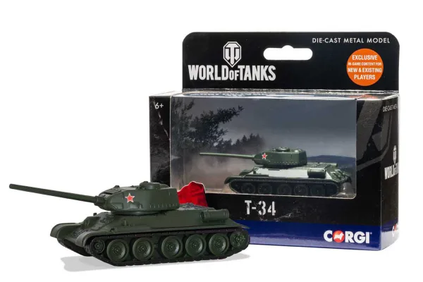 so you can test your mettle against players from around the world with the ultimate war machines of the era. Get all the tanks in the launch range in one big bundle.</p><p>Corgi are pleased to offer the first wave of highly detailed die-cast models to collect and enhance your gameplay.</p><p>Final modification of the T-34 tank of 1943. A total of more than 35