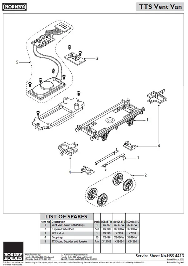 TTS Vent Van TTS Sound Decoder and Speaker Compatible with R6888TTS