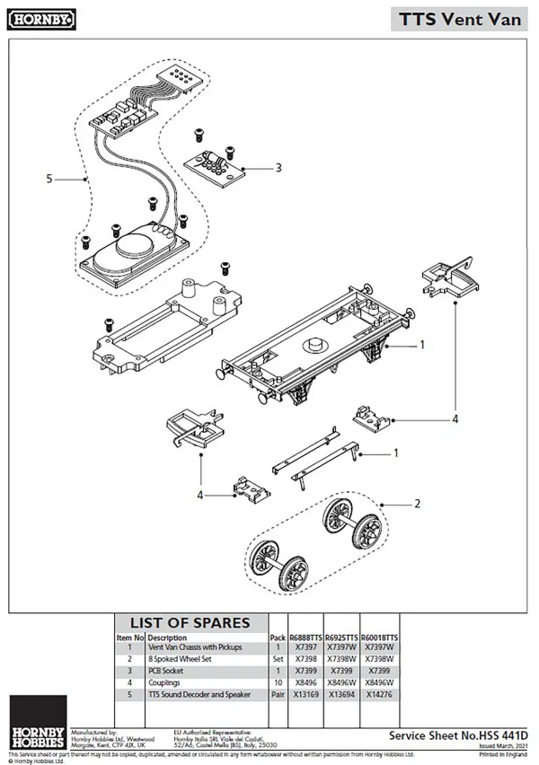 TTS Vent Van TTS Sound Decoder and Speaker Compatible with R6925TTS