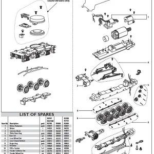 Accessory Pack Accessory pack for the Class A1 Flying Scotsman loco