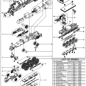 Tornado Locomotive Wheel Set (R3059) Tornado Locomotive Wheel Set (R3059)