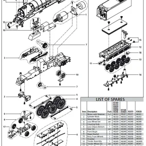 Tornado Locomotive Wheel Set (R3070) Tornado Locomotive Wheel Set (R3070)