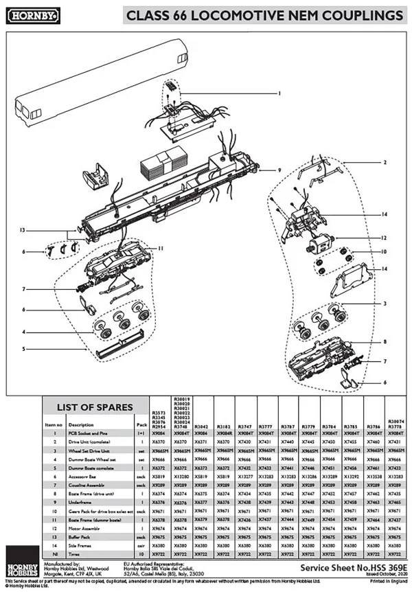 Class 66 Underframe (R2954) Class 66 Underframe (R2954)