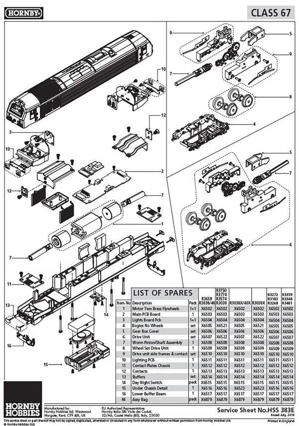 Class 67 Drive Unit Class 67 Drive Unit