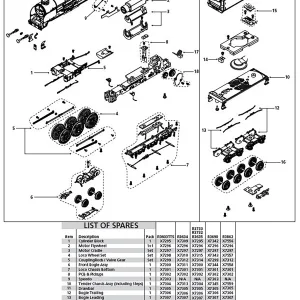 Lord Nelson Loco Chassis Bottom Compatible with R3603TTS