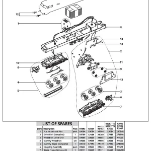 Class 47 TTS Dummy bogie (complete) Compatible with R3287TTS