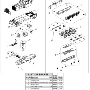 0-6-0 Sentinel Motor Retainer brackets Screws <p>Compatible with R30083