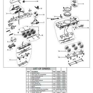 Motor Assembly 5 Pole Skew Wound Skew wound 5-pole motor and worm gear assembly for King