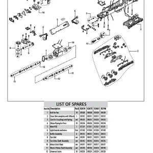 Motor Unit And Pads Class 31 Motor assembly for the Class 31 loco.