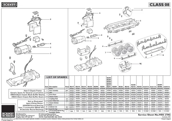 Motor/Pully/Bracket Class 08 Modified Class 08 Motor/Pulley. Fits Class 08 with motor retainers back/front instead of motor cradle.