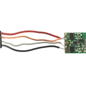 4 Pin Decoder 4 pin decoder for DCC fitted 0-6-0 locomotives and the new Sentinel. A unique decoder for smaller locos with restricted space.