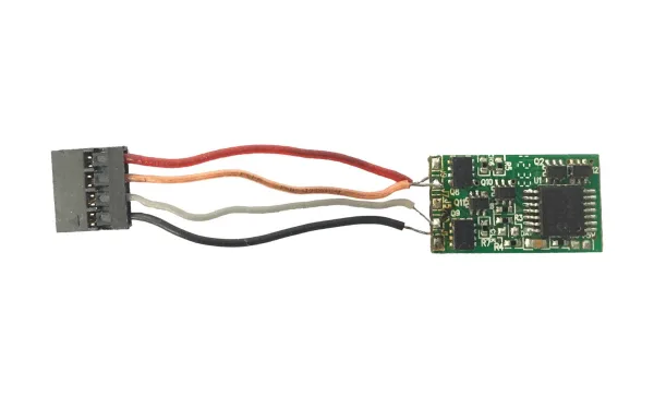 4 Pin Decoder 4 pin decoder for DCC fitted 0-6-0 locomotives and the new Sentinel. A unique decoder for smaller locos with restricted space.