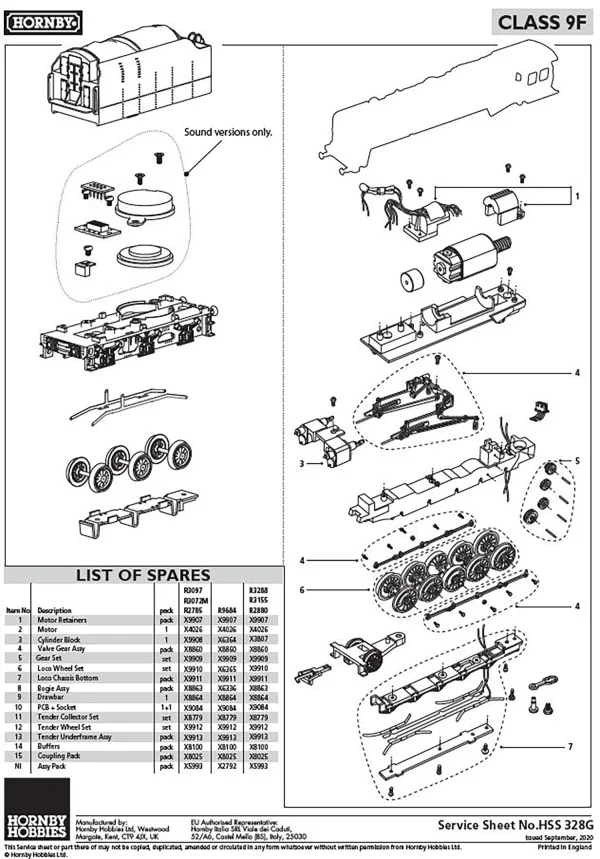 Class 9F Motor Retainers Class 9F Motor Retainers