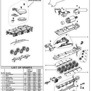 RailRoad Class 9F Locomotive Chassis Bottom RailRoad Class 9F Locomotive Chassis Bottom