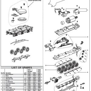 Class 9F Tender Underframe Class 9F Tender Underframe