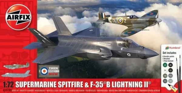 Airfix 'Then and Now' Spitfire Mk.Vc & F-35B Lightning II Model Kit