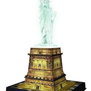 Statue of Liberty Night Edition   108 Piece 3D Jigsaw Puzzle