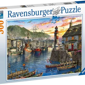 500 Piece Sunrise At The Port  Jigsaw Puzzle