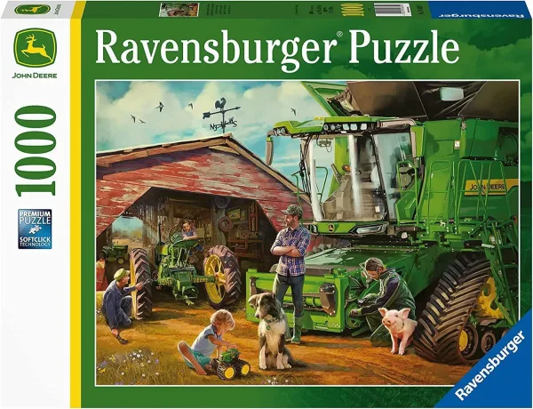 John Deere Then & Now 1000 Piece Jigsaw Puzzle