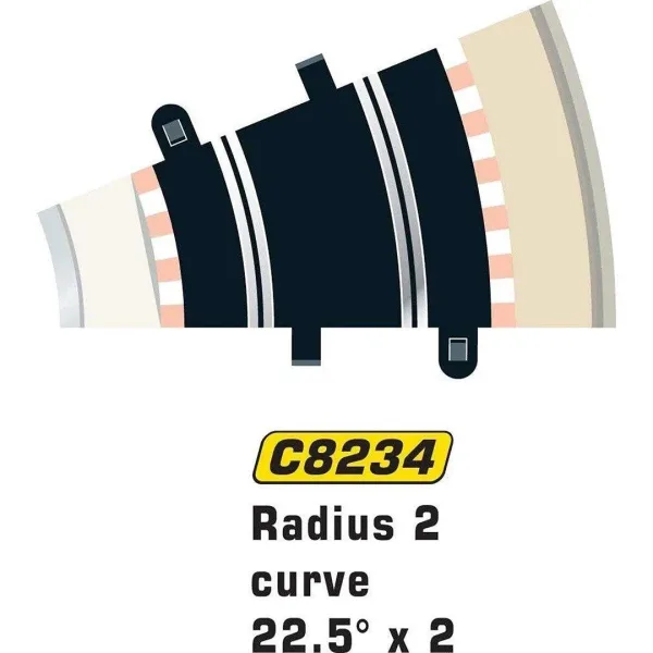 Track   Radius 2 Curve 22.5o (2)(C154)