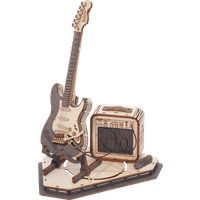 ROKR Electric Guitar Wooden Model Kit