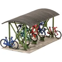 Peco Bicycle shed & Bicycles OO Gauge