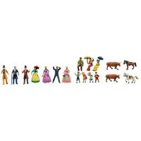 Artesania Latina Set of 18 Metal Figurines for King of the Mississippi