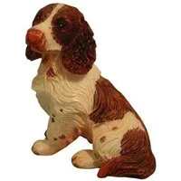 Sitting Springer Spaniel for 12th Scale Dolls House