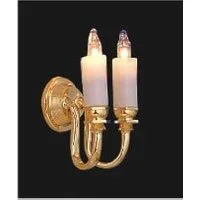 12V Double Wall Candle Light for 12th Scale Dolls House