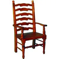 Oak Ladderback Carver Chair for 12th Scale Dolls House