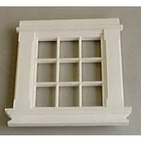 9-pane Georgian Style Window for 1/24th Scale Dolls House