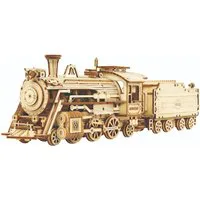 ROKR Prime Steam Express Train Wooden Model Kit