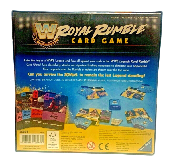 WWE Legends Wrestling Royal Rumble Card Game BRAND NEW Ravensburger 30 Legends