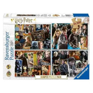 Harry Potter Bumper 4 X 100 Piece Puzzle Pack