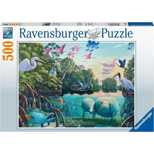 Manatee Moments 500 Piece Jigsaw Puzzle