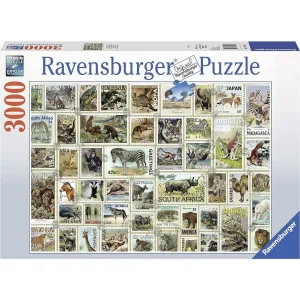 Animal Stamps 3000 Piece Jigsaw Puzzle