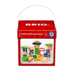 Brio 25 Patterned Wooden Blocks